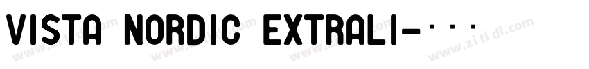 Vista Nordic ExtraLi字体转换